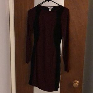 Bar III dress, burgundy, size S